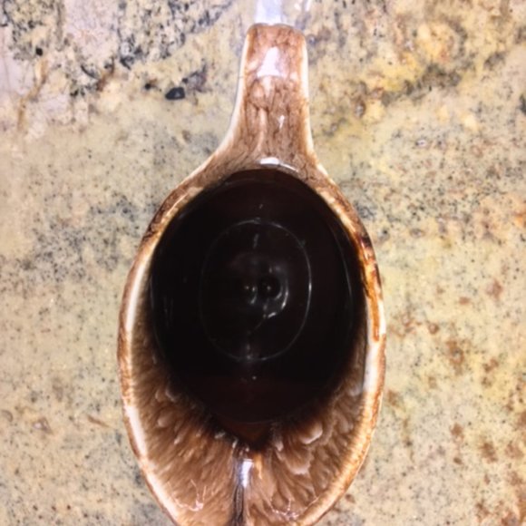 Pitcher, Pottery, brown and drip-glazed, Vintage - Picture 3 of 7